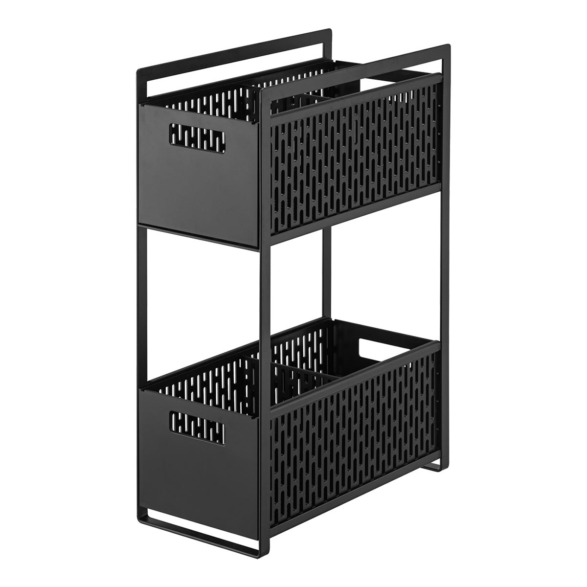 Yamazaki Tower Two-Tier Cupboard Storage Basket | The Container Store